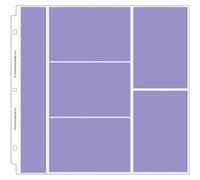 Doodlebug Plastic Page Protectors 12-inch x 12-inch -(1) 2-inch x 12-inch, (3) 6-inch x 4-inch and (2) 4-inch x 6-inch Pocket