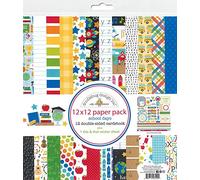 Doodlebug School Days Paper 12X12 Pack, One Size