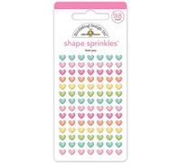 Doodlebug Sprinkles Adhesive Enamel Shapes-Love You