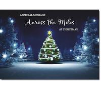 doodlecards Across The Miles Christmas Card Medium Size with Plain Envelope