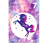doodlecards Daughter 7th Birthday Card Medium Size with Plain Envelope