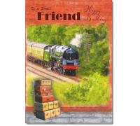 doodlecards Friend Birthday Card for Him Steam Train