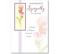 doodlecards From Both Of Us Sympathy Condolence Bereavement Card Calla Lily