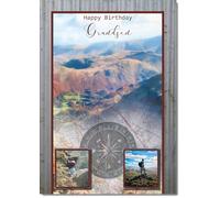 doodlecards Grandson Birthday Card Hiking