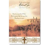 doodlecards Loss Of Son Sympathy Condolence Bereavement Card Corn field | Medium Size. Includes Plain Envelope for Sending. Printed in the UK on Thick Italian Board. Eco Friendly 100% Recyclable.