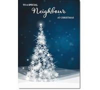 doodlecards Neighbour Christmas Card Medium Size with Plain Envelope