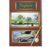 doodlecards Nephew Birthday Card Fishing