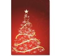 doodlecards Open Christmas Card Medium Size with Plain Envelope