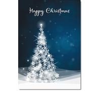 doodlecards Open Christmas Card Medium Size with Plain Envelope