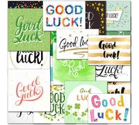 doodlecards Pack of 20 Mixed Good Luck Cards. Multipack Good Luck in Exams New Job School College with Envelopes Blank Inside. Printed in UK. 100% Recyclable