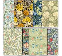 Doodlecards Pack of 20 Notecards Blank William Morris Design A6 Size with Envelopes. Female Thank You, Notelets. 100% Recyclable. Made in The UK.