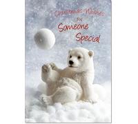 doodlecards Someone Special Christmas Card Medium Size with Plain Envelope