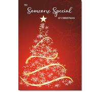 doodlecards Someone Special Christmas Card Medium Size with Plain Envelope