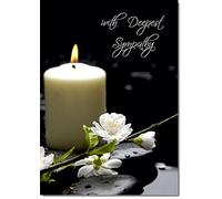 doodlecards Sympathy Condolence Bereavement Card Candle