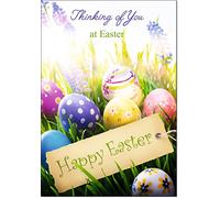 doodlecards Thinking of You Easter Card Medium Size with Plain Envelope