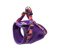 Doodlecat - Cat Harness and Lead Set - Adjustable Step In Mesh Cat Harness with Reflective Piping, Breathable Fabric and Secure Fit for Outdoor Walking - Small 28-33cm - Violet & Dunes