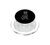 Doodled Boxer Fun and Quirky Doodle Dog Art PopSockets PopGrip for MagSafe