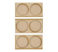 DoodleTech MDF 2x1 40mm Cavalry Movement Trays Skirmish Set of 3