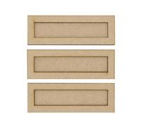 DoodleTech MDF 5x1 20mm Square Close Quarters Movement Trays 40k Skirmish Sigmar Set of 3