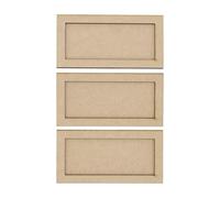 DoodleTech MDF 5x2 20mm Square Close Quarters Movement Trays 40k Skirmish Sigmar Set of 3