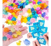 Doodlewitz 100 PCS Mini Resin Animals, Multiple Cute Mini Animal Statue Blind Boxes, Shining in the Dark, Suitable for Mini Fairy Tale Garden Landscape Accessories, Doll Houses, Aquarium Decoration