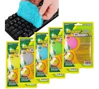 Doodlewitz Car Cleaning gel, Car Interior Vent Instrument Panel Cleaner, General dust Removal gel Vent Cleaner, Laptop Keyboard Reusable dust Collection Mud (Multi-Color)