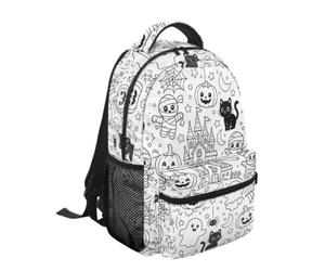 Doodling Bookbag Trendy bookbags Multiple Compartments Bag | Coloring School Backpack for Men Teen Girls Boys Students Travelers College Casual Weekend Gym