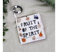 Doodling Faith Fruit of the Spirit Soft Crinkle Christian Baby Book with Pram Attachment