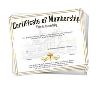 Doodlream 30 Pcs Church New Members Certificate Paper, 20 x 25 cm Dedication Certificate Paper for Welcome Church Membership Christian Religious Supplies