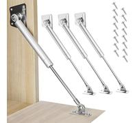 Doodlream 4 Pack Drop Down Gas Struts, 100N Gas Spring Lid Support Hinges for Drop-Front Desk, Fold-Down Desk, Flap Lid with Brackets & Screws