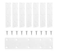 Doodlream 8Pcs White Stainless Steel Flat Straight Mending Plate with Screw
