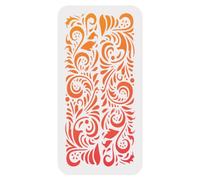 DOODLREAM Baroque Pattern Wall Painting Stencil 30 x 15cm Reusable Stencils for Painting on Wood Wall Floor Fabric Furniture, DIY Home Decor Craft Stencil