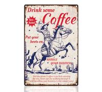DOODLREAM Cowgirls Riding Horse Tin Sign, Vintage Metal Wall Decor