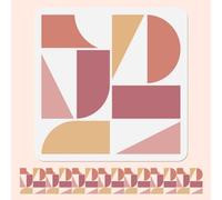 Doodlream Geometric Patterns Stencil for Painting Stencil Drawing Template, Irregular Shapes DIY Craft Paint Template for Wall Home Decor Wood Burning Card Journal Canvas 30×30cm