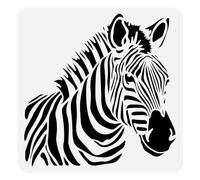 Doodlream Zebra Stencil, African Animal Reusable Painting Template