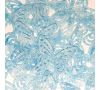 Doodylou Edible Frozen Pattern Butterflies for Cupcakes or Cake Decorations, Frozen Christmas Wafer Butterfly Toppers, 4.5 x 3 cm, Pack of 24