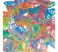 Doodylou Edible Multi-coloured Pattern Butterflies for Cupcakes or Cake Decorations, Multi Colour Wafer Butterfly Toppers, 4.5 x 3 cm, Pack of 24 by Doodylou