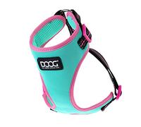 DOOG - All Weather 'Neoflex Dog Harness, Flexible Neoprene Breathable Mesh Padding Light Wetsuit Material Water Friendly Draws Moisture Away Fir Skin Easy Fit Small, Medium, Large, XL Soft