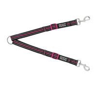 DOOG Leash Rin Tin Tin Black/Pink For Dogs, 38-60 Cm, Reflective