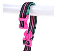 DOOG Neon Dog Leash CLIP-IT Rin Tin Tin 1.3-1.6m Green/Pink, Adjustable