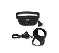 Doog Set Of 3 Neosport Belt, Large Harness And Lead Black