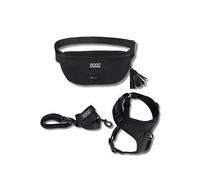 Doog Set Of 3 Neosport Belt, Medium Harness And Lead Black