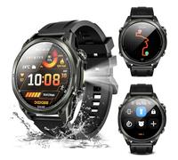 DOOGEE Anywise W1 GPS Smart Watches for Men, 6 Satellite Positioning, 50M Waterproof Fitness Tracker, 1.43'' AI Mens Smart Watch for Android Phone/iphone compatible,Answer/Make Call/12 Days Battery