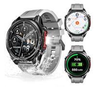 DOOGEE Anywise W1 Pro Smartwatch Men, Dual Band GPS & Offline Maps, 5 ATM Waterproof, 18 Day Battery, 1.43 Inch AMOLED HD, 170+ Sports Modes, Bluetooth Calls, Compatible with Android/iOS, 2 Wristbands