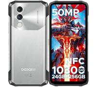 DOOGEE Blade 10 Power Rugged Smartphone(2025), 24GB+256GB/2TB, 10300mAh Battery Rugged Phone, 50MP+8MP, 90Hz 6.6” HD+, 4G Dual SIM Waterproof Phone, 3 Card Slots, Fingerprint ID/NFC, Silver