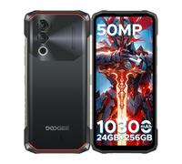 DOOGEE Blade 10 Power Rugged Smartphone, (2025) 24GB+256GB/2TB, 10300mAh Rugged Phone Android, 50MP, 6.6" HD+, 3 Cards Slots, 4G Dual SIM Unlocked Mobile Phones, Fingerprint/Face ID/NFC/GPS,