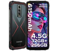 DOOGEE Blade 10 Pro Energy Android 15 Rugged Smartphone-32GB+256GB/2TB,10.7mm Ultra-thin & 6150 mAh Rugged Phone,90Hz 6.56" HD+,50MP Octa Core,3 Card Slots,4.5G Dual Sim Android Phone,Face ID/NFC/GPS