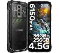 DOOGEE Blade 10 Ultra Energy Rugged Smartphone, 36GB+256GB, 64MP Camera, Android 15, 10.7mm Ultra-thin, 3 Card Slots, 4G Dual SIM/IP68/IP69K Rugged Phone, 6.56" HD+ 90Hz, 6150mAh, NFC/GPS/Face ID