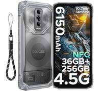 DOOGEE Blade 10 Ultra Energy Rugged Smartphone, 36GB+256GB, 64MP Camera, Android 15, 10.7mm Ultra-thin, 3 Card Slots, 4G Dual SIM/IP68/IP69K Rugged Phone, 6.56" HD+ 90Hz, 6150mAh, NFC/GPS/Face ID