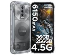 DOOGEE Blade 10 Ultra Energy Rugged Smartphone, 36GB+256GB, 64MP Camera, Android 15, 10.7mm Ultra-thin, 3 Card Slots, 4G Dual SIM/IP68/IP69K Rugged Phone, 6.56" HD+ 90Hz, 6150mAh, NFC/GPS/Face ID